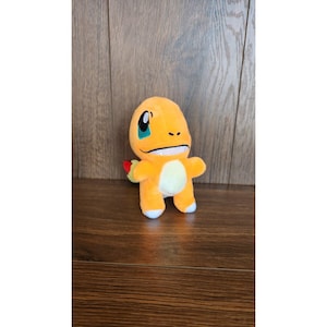 Vintage 90s Nintendo Charmander Dragon Plush 5.5&quot; Stuffed Animal Toy
