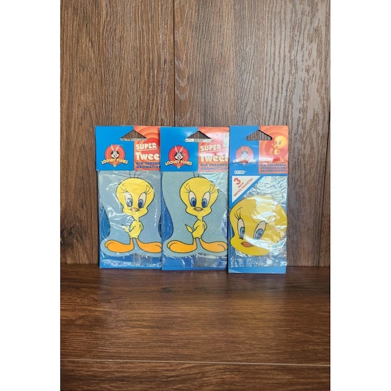 Vintage Looney Tunes 1997 Super Tweety Air Freshener Bundle Set