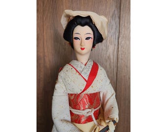 ヴィンテージ 日本人形 着物 芸者 舞妓 伝統民芸品 日本装飾 - Etsy 日本