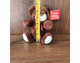 Gotta Getta GUND Gang Bears #2205 Brown Bear With Red Ribbon - Etsy