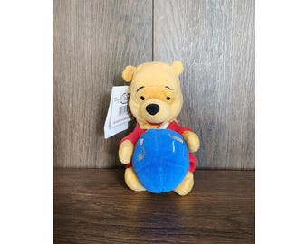 Vintage Disney Store Hanukkah Jewish Dreidel Winnie the Pooh Bean Bag Plush 8”