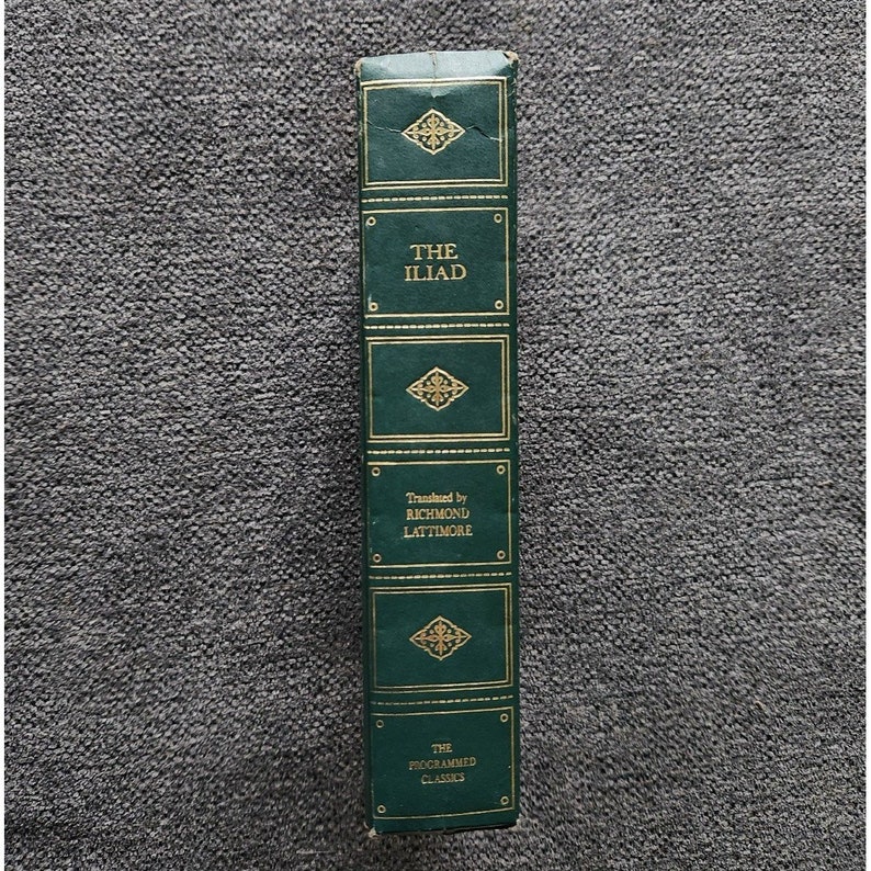 The Iliad Robert Fitzgerald the Programmed Classics Vintage Green