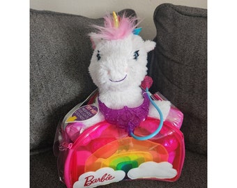 Barbie Toy Barbie Unicorn Pet Doctor Barbie Dreamtopia 8-piece