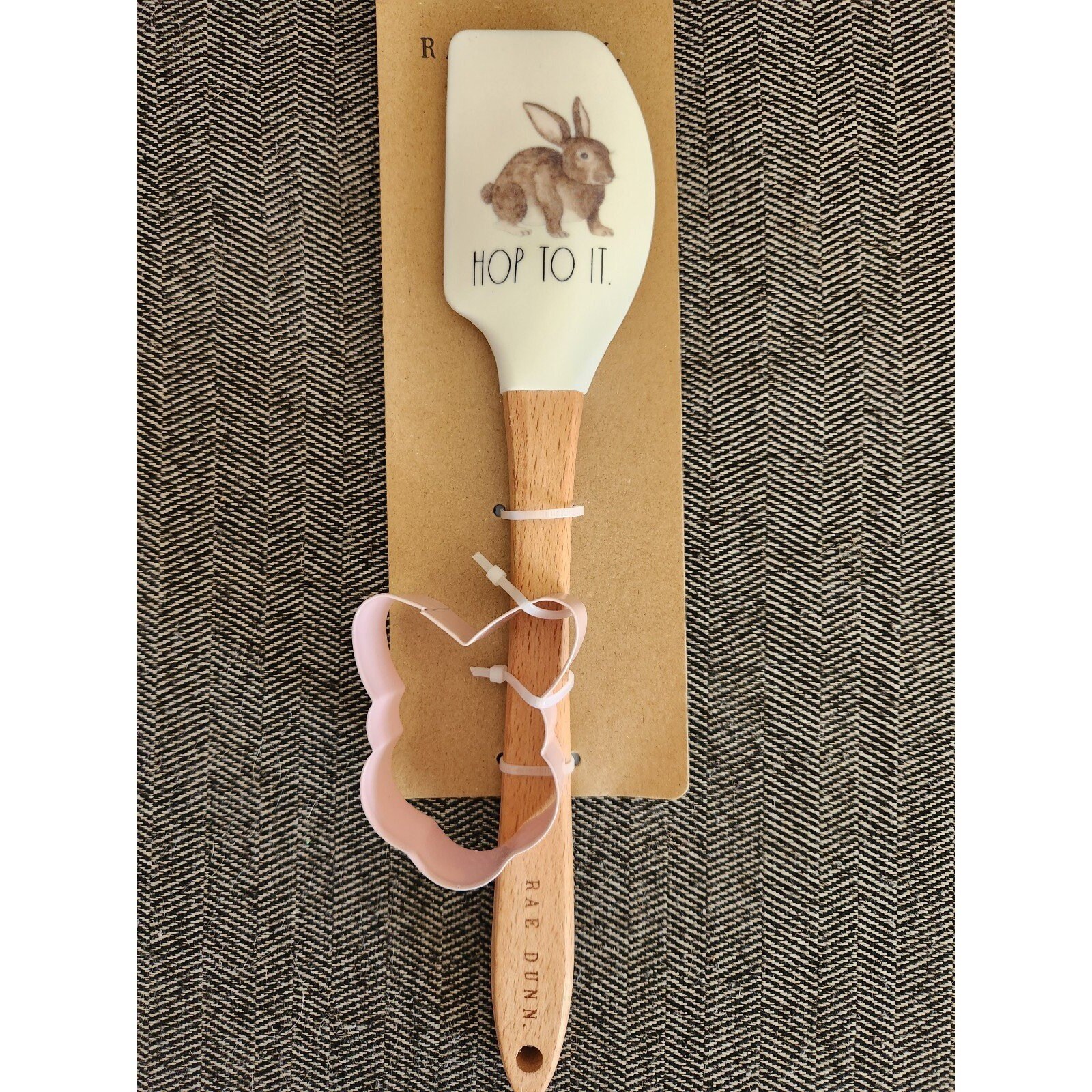 Rae Dunn Hop to It Spatula and Bunny Cookie Cutter Easter Gift Set Etsy