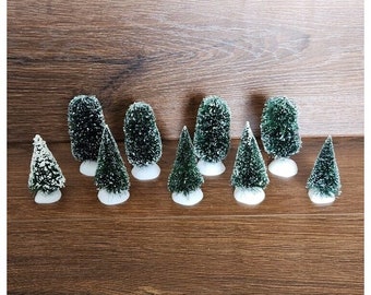 Afdeling 56 Dorpsaccessoires Frosted vormsnoeibomen 9-delig #52027