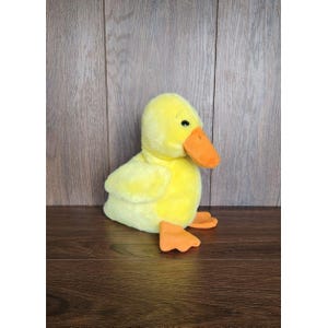 Vintage Beanie Buddies Collection TY Quackers the Duck Stuffed Animal Toy