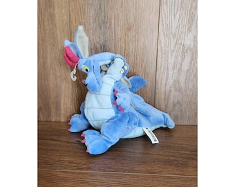 WB Warner Bros Devon Cornwall Two Headed Dragon Plush Quest For Camelot VTG 1998