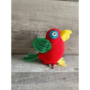 Parrot Stuffed Animal Plush Clip On Toy