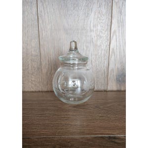 Vintage Princess House Heritage Engraved Crystal Glass Jar Candy Dish