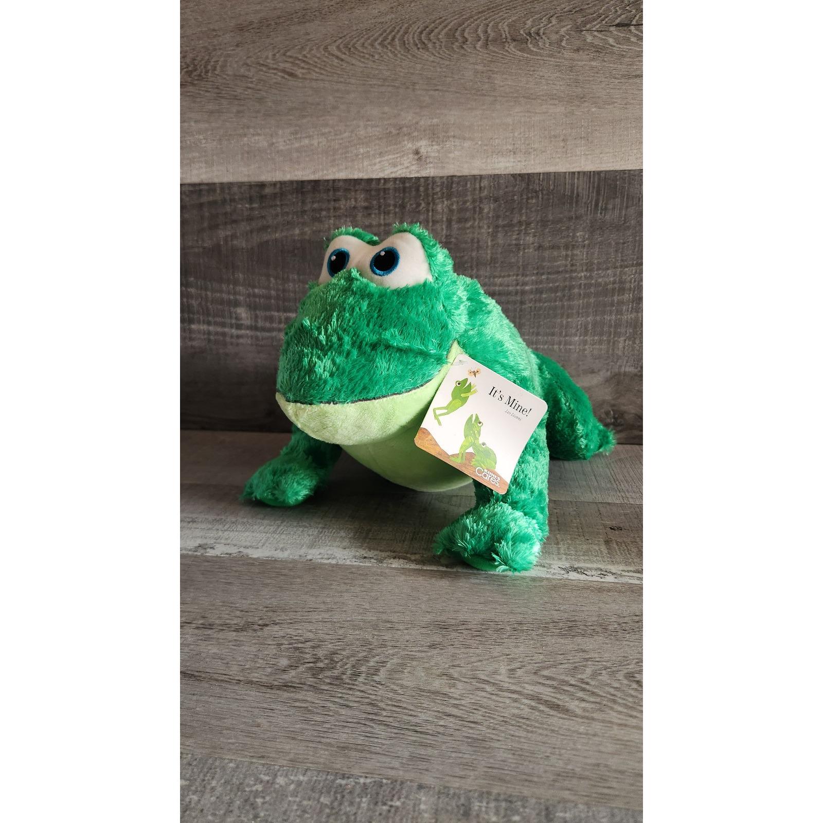 Plush Frog It's Mine! Stuffed Green Toad Kohl's Cares by Leo