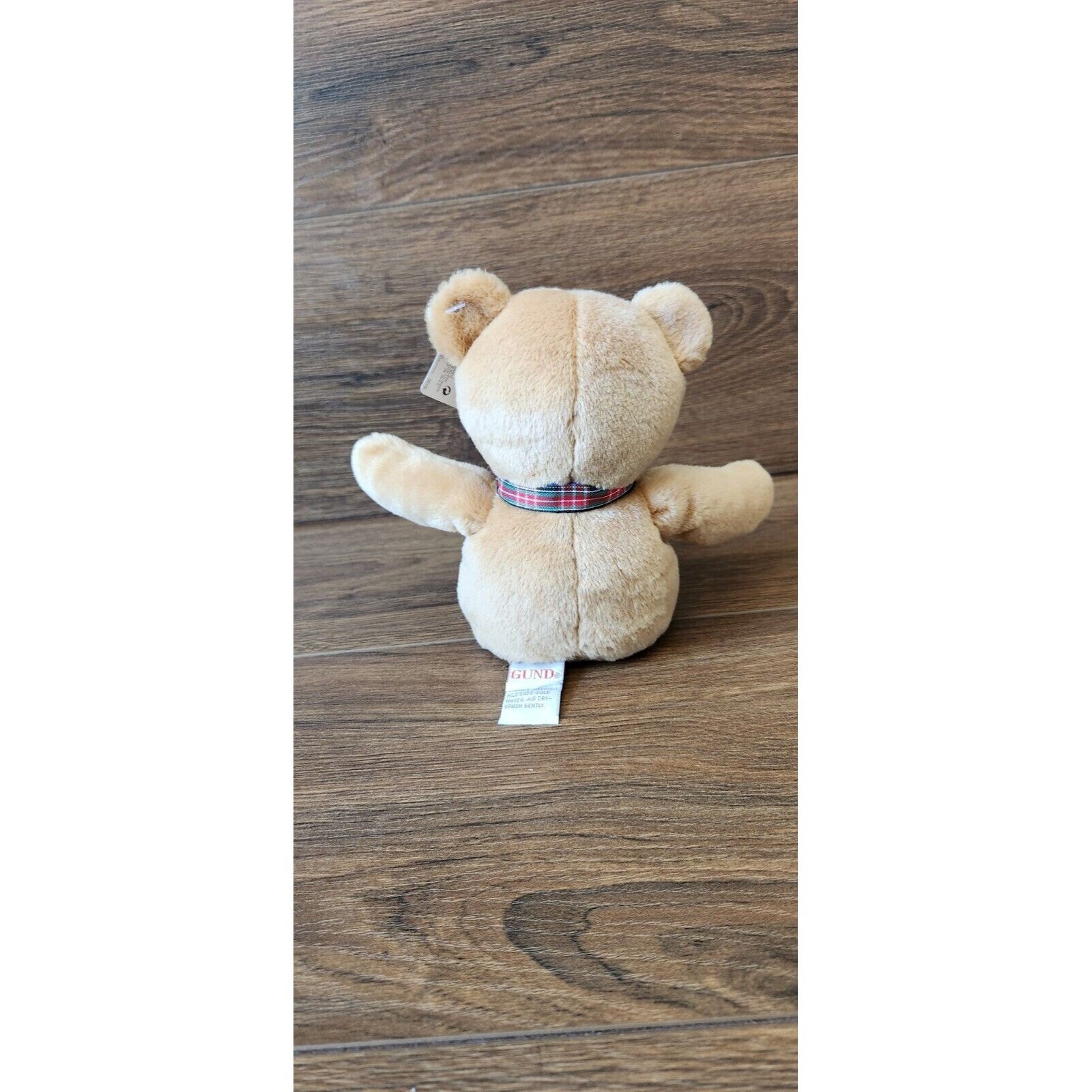 Vintage Gotta Getta Gund 10" Teddy Bear Stuffed Plush Red Plaid Bow ...