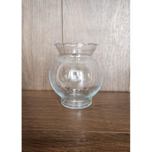 Vintage Princess House Heritage Ruffle Top Crystal Glass Jar Candy Dish