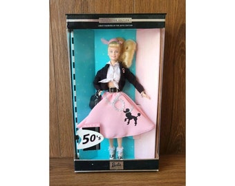 New Vintage 2000 Nifty 50's Barbie Great Fashions of 20th Century Poodle Skirt