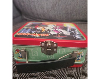 Vintage 1997 Woody Woodpecker Collectible Small Lunchbox Tin 4 1/2