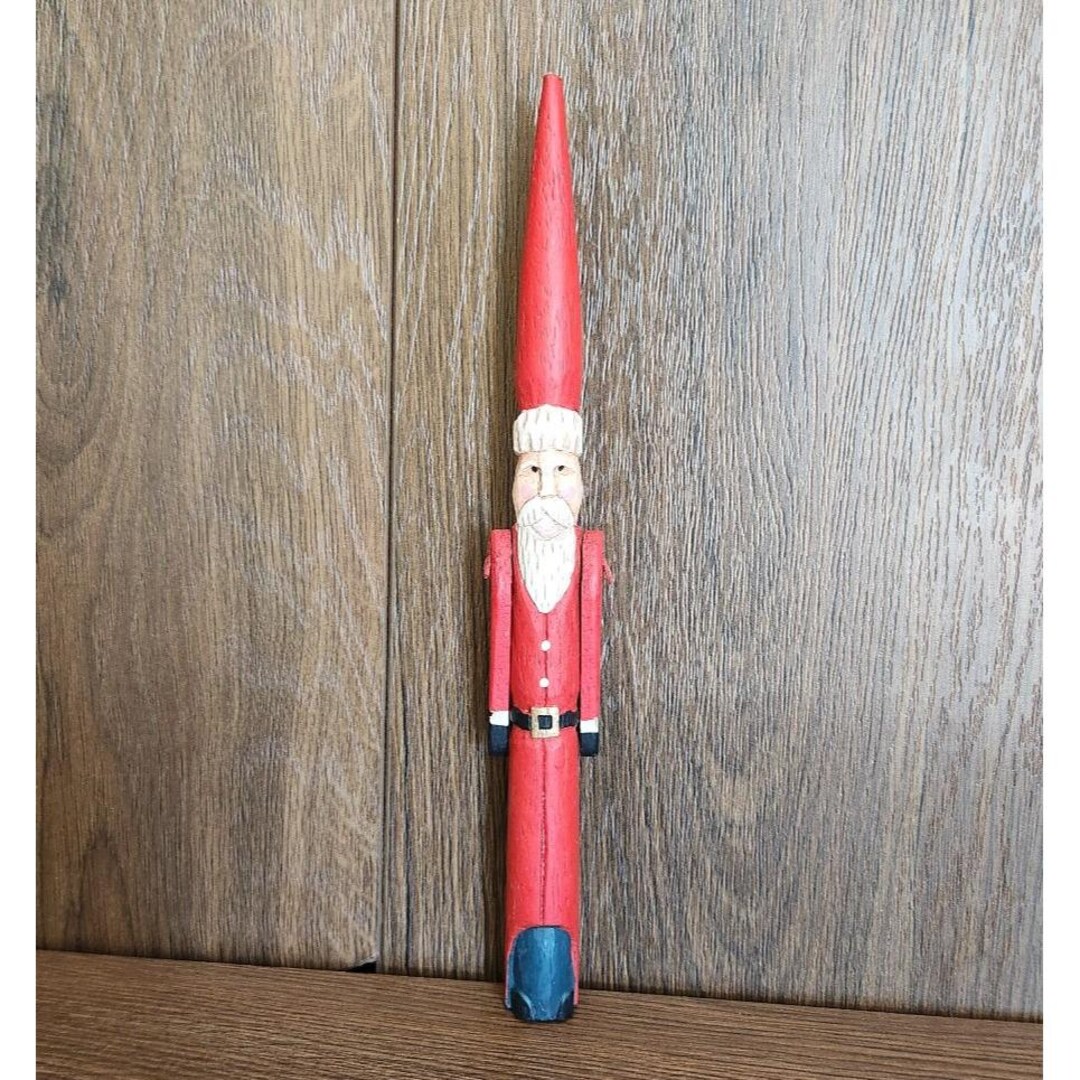 Vintage 1990s Pencil Moveable Santa Clause Christmas 9