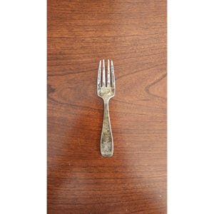 Vintage Silverware R. Wallace & Sons Violet Sterling Silver Fork 4 3/8&quot;