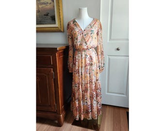 asian slaw dressing recipe AMBER FLORA POWER MESH MIDI DRESS l Flying Tomato SIENNA / 3X main image 0