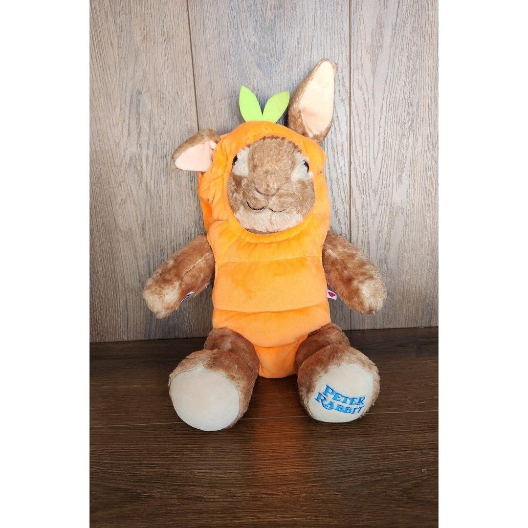 Build a Bear Peter Rabbit Carrot Costume Easter Plush Bunny Stuffed ...