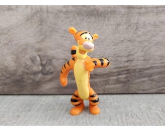 Vintage Disney Winnie the Pooh Tigger Miniature Vinyl Figurine 1A