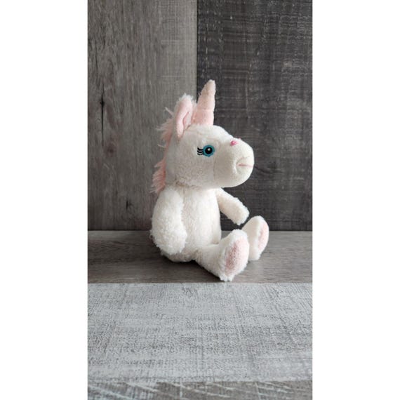 Lil Zoovenir White Unicorn Plush Toy Stuffed Animal - Etsy