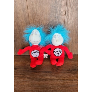 Kohls Pflege Dr. Seuss Thing One & Thing Two Buch Buddy Katze im Hut Kuscheltiere