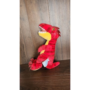 Build a Bear Red Raptor Dinosaur Dino Stuffed Animal Plush Toy
