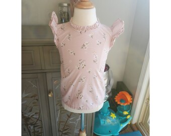 Little Girl's 5T Dressy Floral Shirt