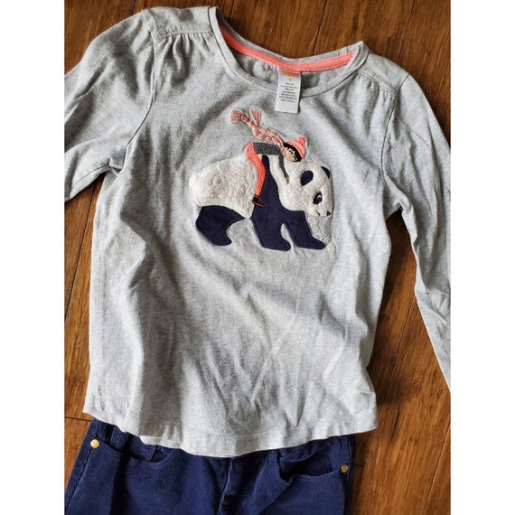 Ensemble Pantalon + Chemise Gymboree Fille - Taille 6 - Neuf Avec Étiquettes - Violet