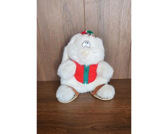 Vintage 1988 Applause Bunny Rabbit With Snowshoes Holiday Hat