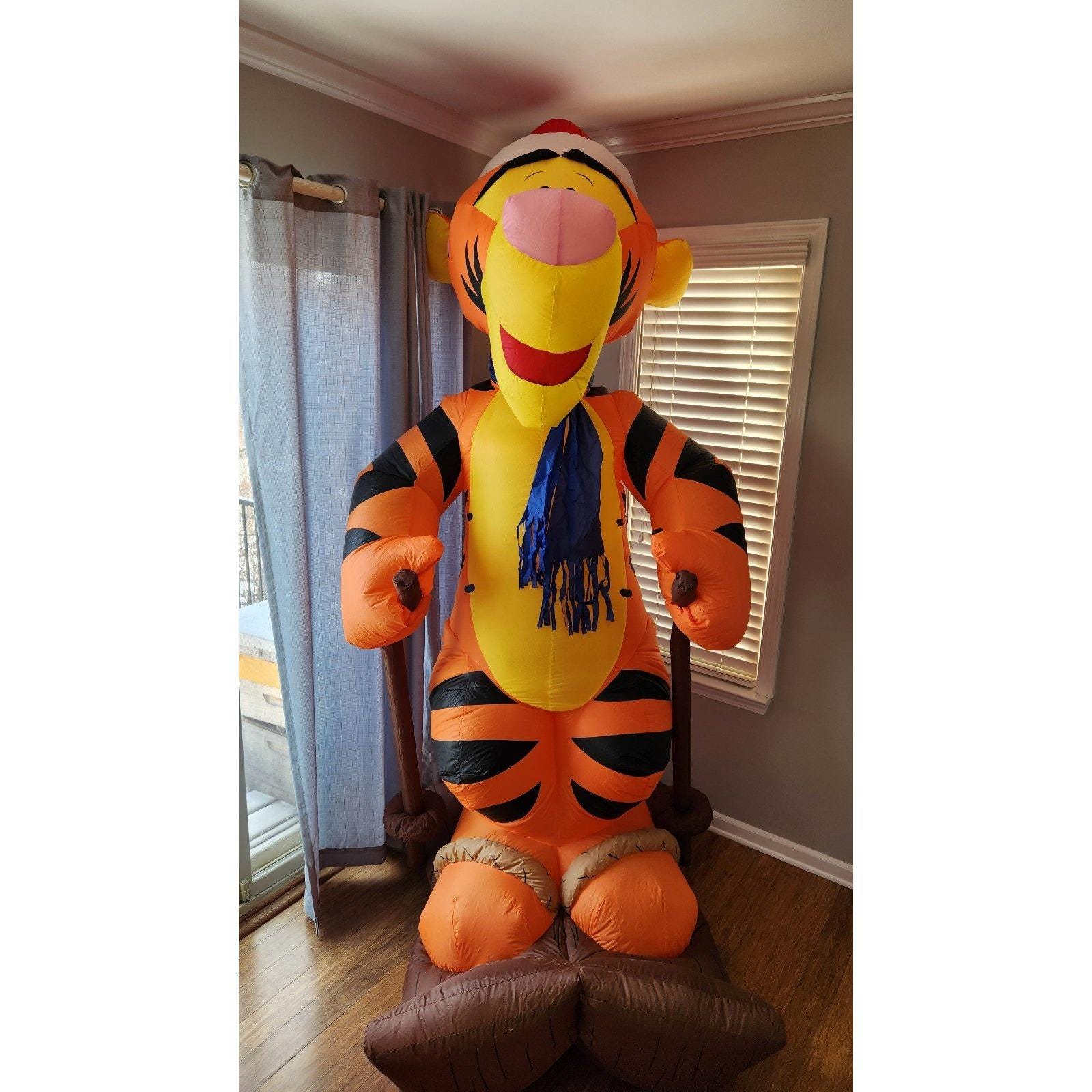 Inflatables Tigger Disney Winnie the Pooh Tigger 7.5' Jumbo Christmas Inflatable Blow up ...
