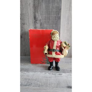 Vintage Possible Dreams Clothtique Santa Clause 9&quot; Christmas Figurine