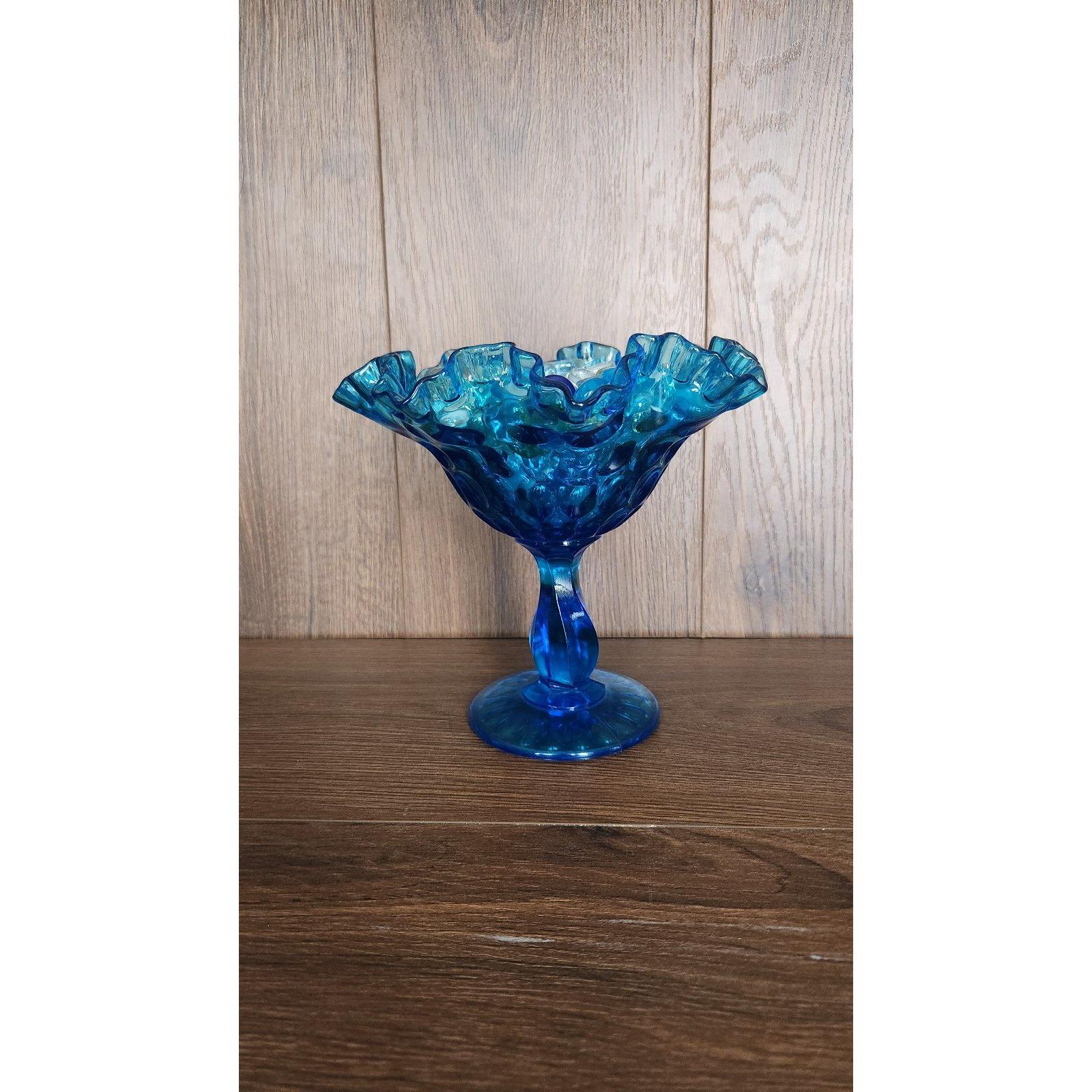 ヴィンテージ フェントン グラス カンパニー サムプリント フリル