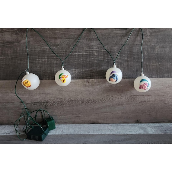 レトロ　くまのプーさん　クリスマスライト 12' Disney Winnie the Pooh Christmas Light Strand (NON-FUNCTIONAL