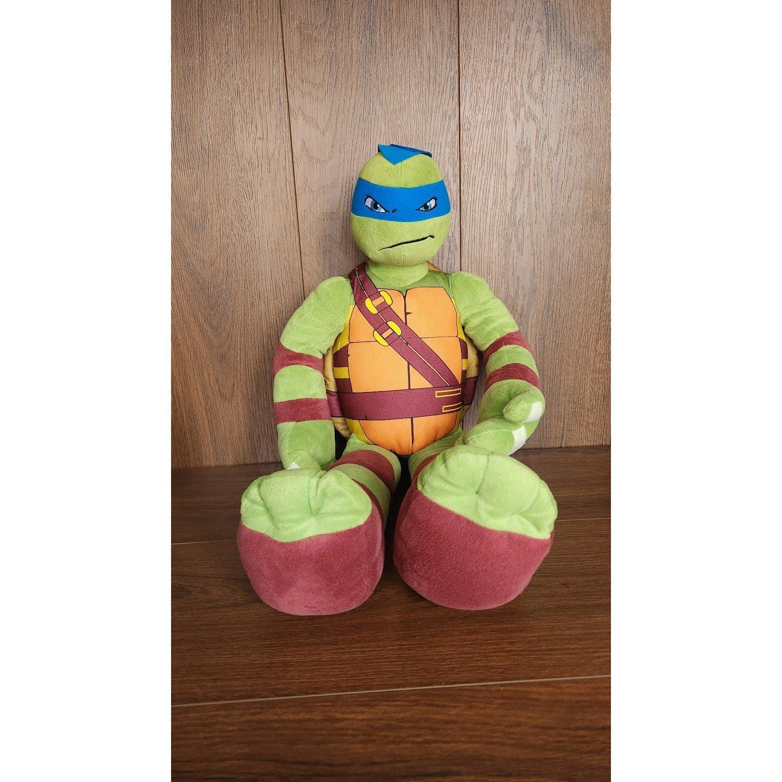 Cuscino Decorativo In Peluche Teenage Mutant Ninja Turtles 40x40 Cm – Morbido Cuscino Blu Ufficiale Per Divano E Cameretta