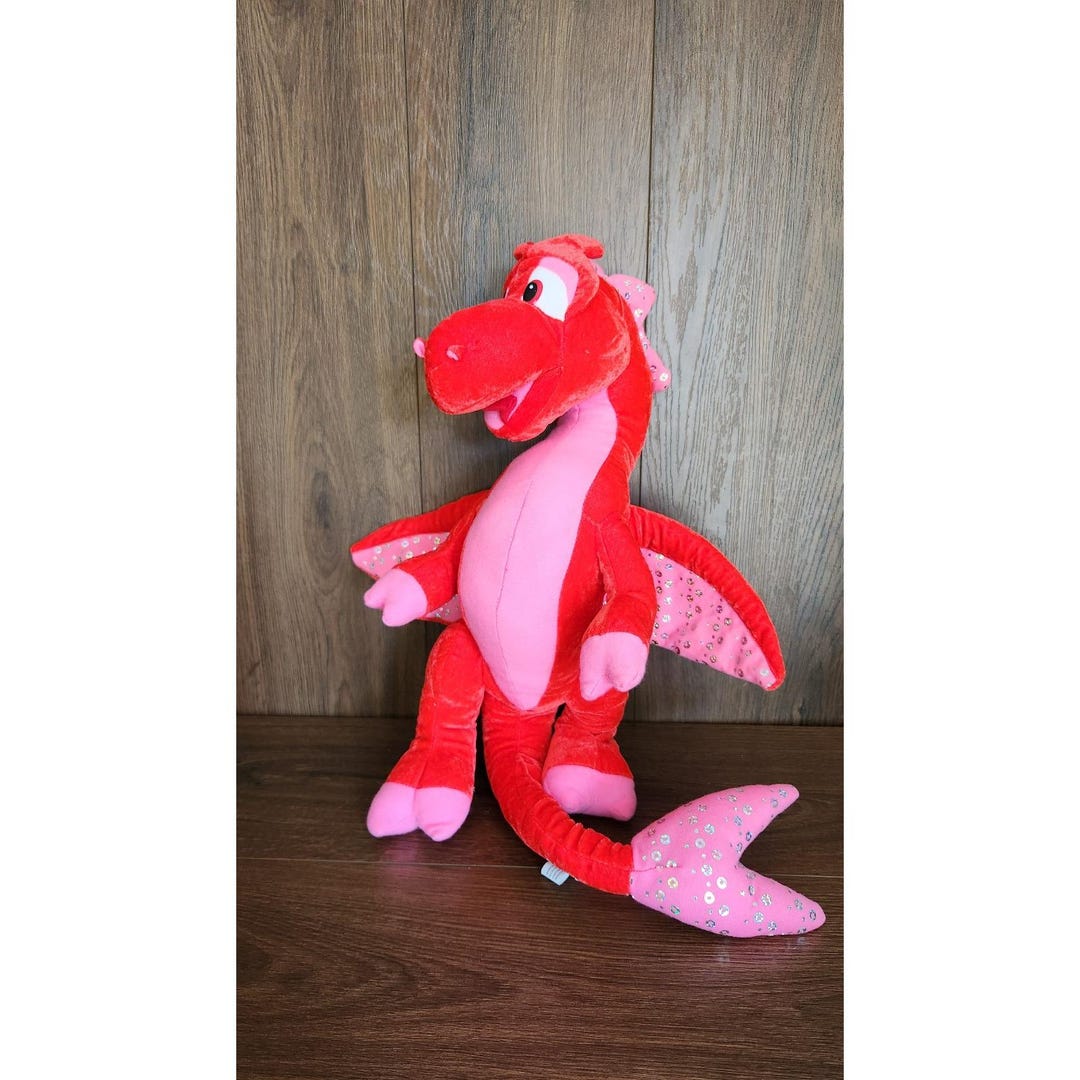 Classic Toy Co ドラゴン 火を吐くぬいぐるみ 赤ピンク 30インチ