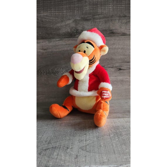 ティガー ぬいぐるみ クリスマス サンタ ソリ ディズニー プーさん ヴィンテージ マテル ディズニー くまのプーさん サンタクロース