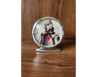 Vintage The Wizard Of Oz Wind Up Clock Tin Man Clock (Functional)