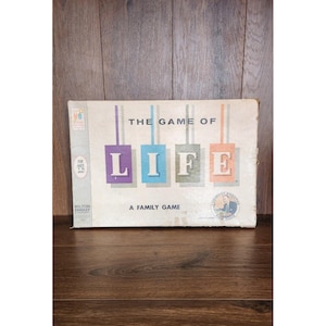 Vintage 1960 The Game of Life Board Game By Milton Bradley