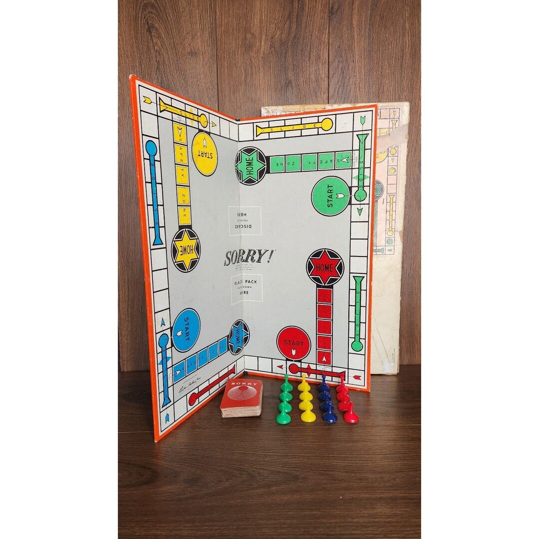 Vintage 1964 SORRY! Board Game Parker Brothers Original Box