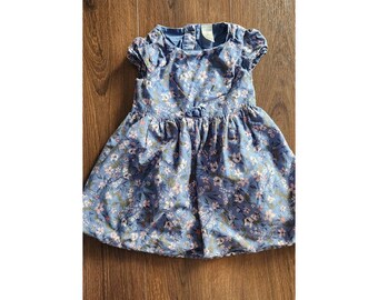 Osh Kosh B'Gosh Blue Pink Floral Print 2T Summer Dress Sundress