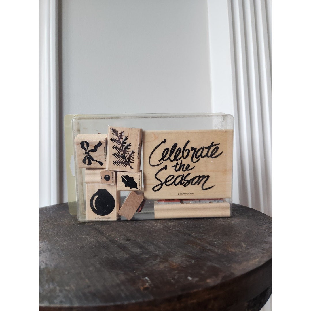 Stampin Up! 1997 Vintage Celebrate the Season Winter Christmas Stamp ...