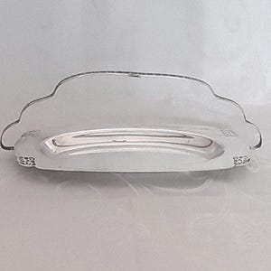 Vintage Luke Paramount Lovelace Silver Plate Sandwich Tray/36cm/Ornate Floral Handle/Bread Basket/ Australian High Tea Server/Retro Chic