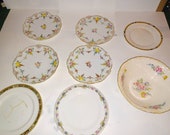 8 Ceramic dishes that can be used for crafts or jewelry making. All have flaws in them