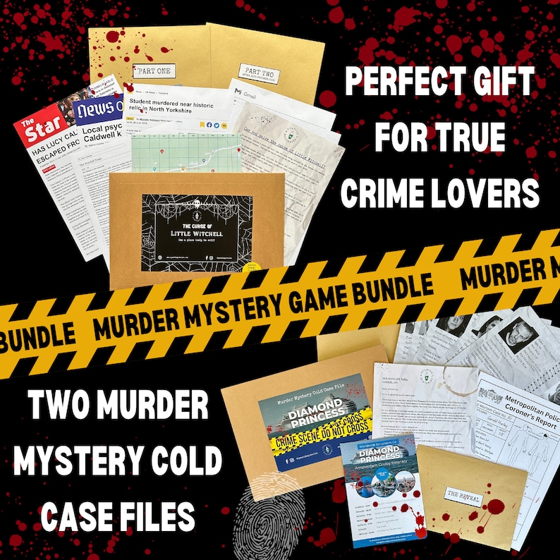 Cold Case File Bundle | Detective Investigation | Diamond Princess Murder Mystery & The Curse of Little Witchell bild 1