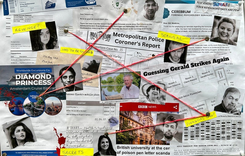 Diamond Princess Cruise Ship Cold Case File | Detective Investigation Game Unsolved Murder Mystery image 2