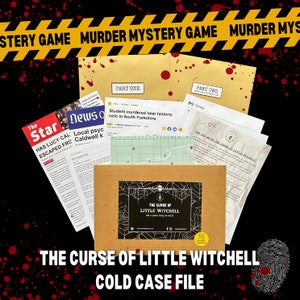Detective Investigation Game, The Curse of Little Witchell, Murder Mystery Investigation Cold Case File, Date Night, Birthday Gift image 6