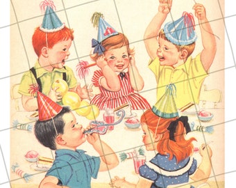 Digital Download | Children Birthday Party Vintage Book Page #67 PNG