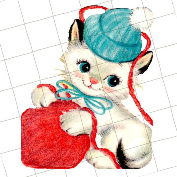 ball of yarn clip art cat