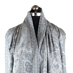 Pure Silk Paisley Scarf | Handwoven Reversible Silk Scarf | Women's Clothing Silk Wrap Personalized Anniversary Valentines Gift For Her