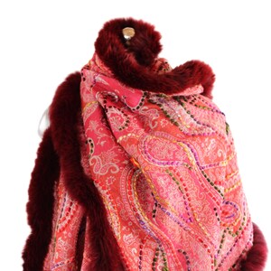 Fur Paisley Shawl - Etsy